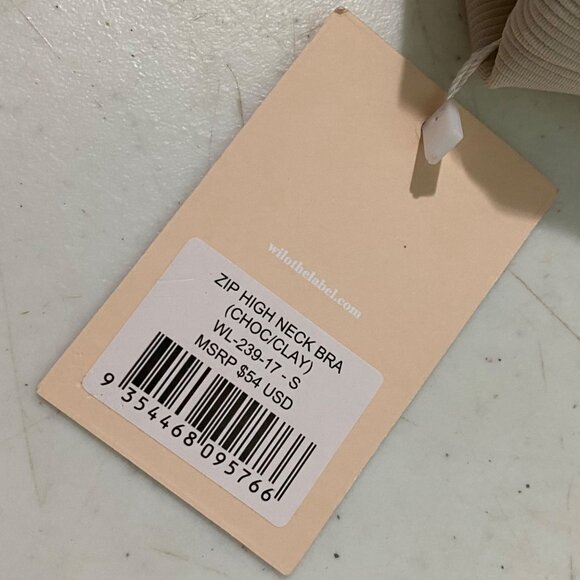 Wilo the Label Zip High Neck Bra Tank Top S Athleisure Loungewear Intimates - Picture 7 of 7